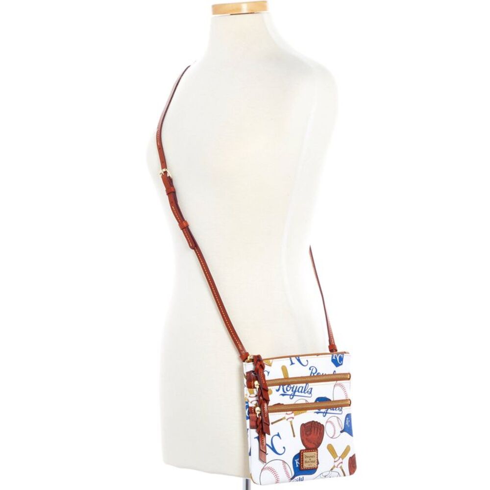 Dooney & Bourke MLB Kansas City Royals N S Triple Zip Crossbody - ROYALS - Picture 4 of 4